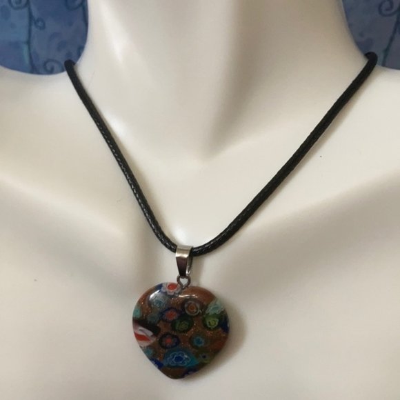 Millefiori Multicolor Flower Glass Beads set - Picture 2 of 13